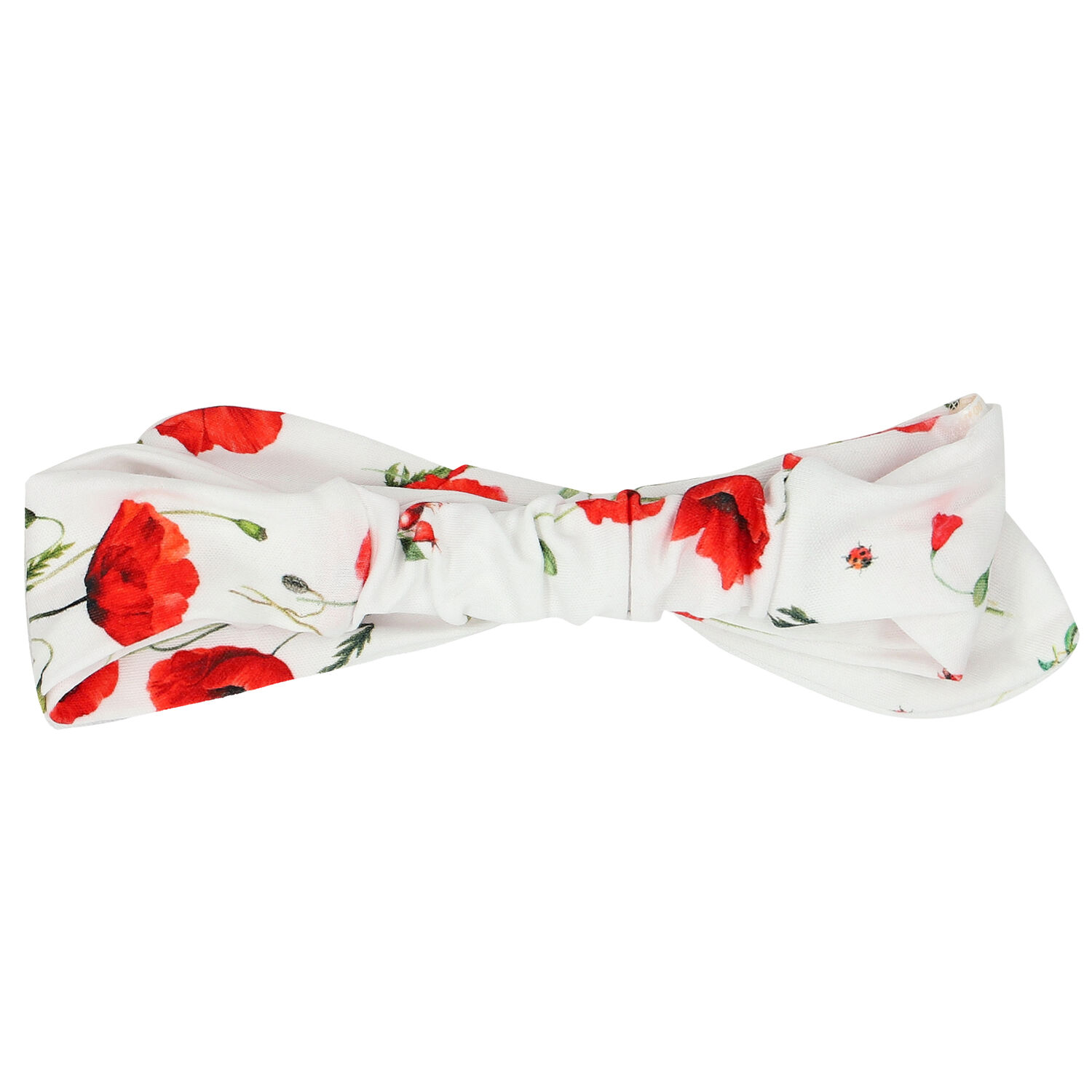 Baby Girls White & Red Poppies Headband, 1, hi-res